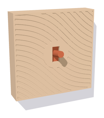 Cache Dunes Beige, bascule Terre cuite